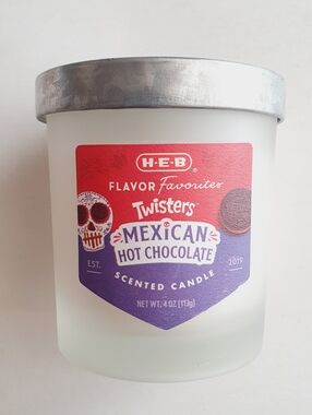H‑E‑B Flavor Favorites Twisters Mexican Hot Chocolate Scented Candle 4 oz